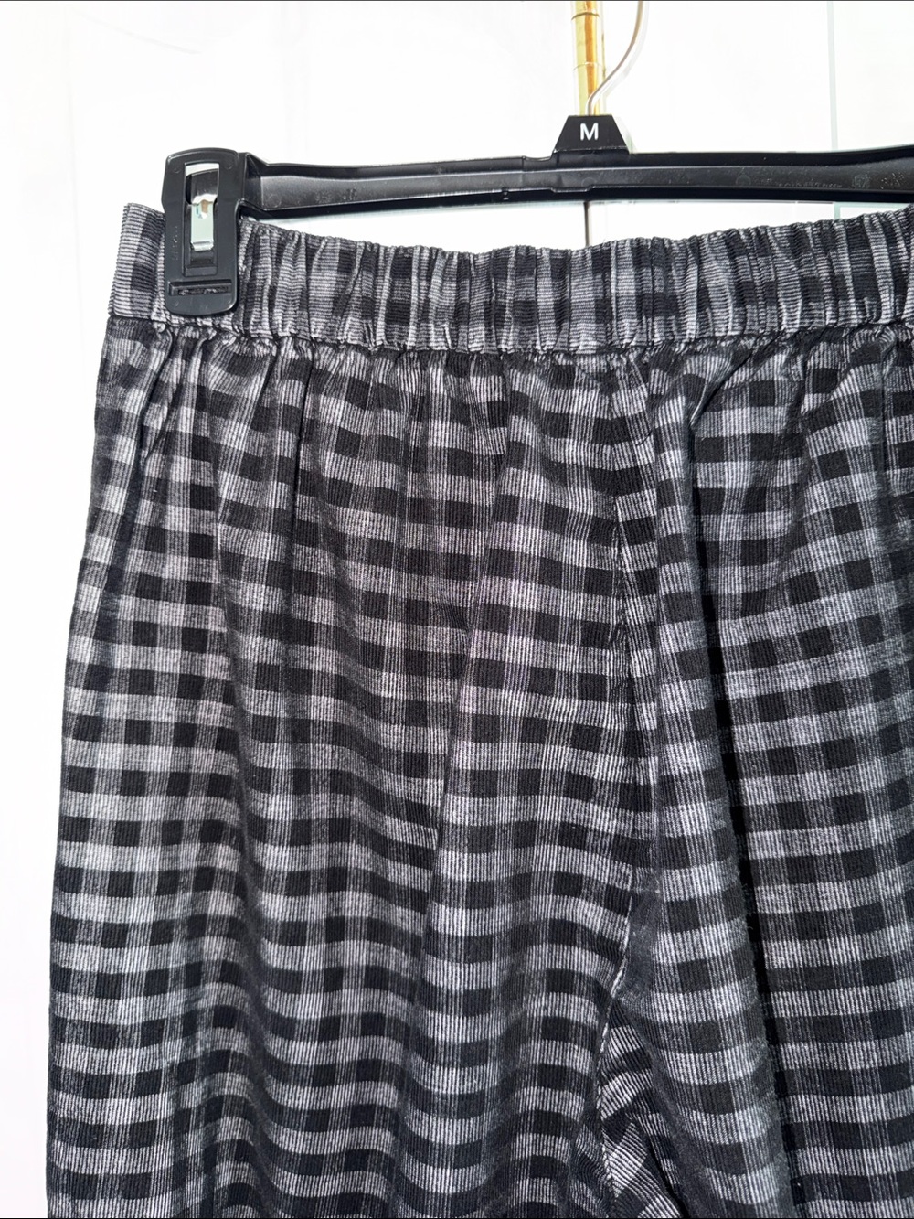 Madewell Huston Button-Front Ankle Pants in Checked Corduroy size Small - Picture 9 of 14
